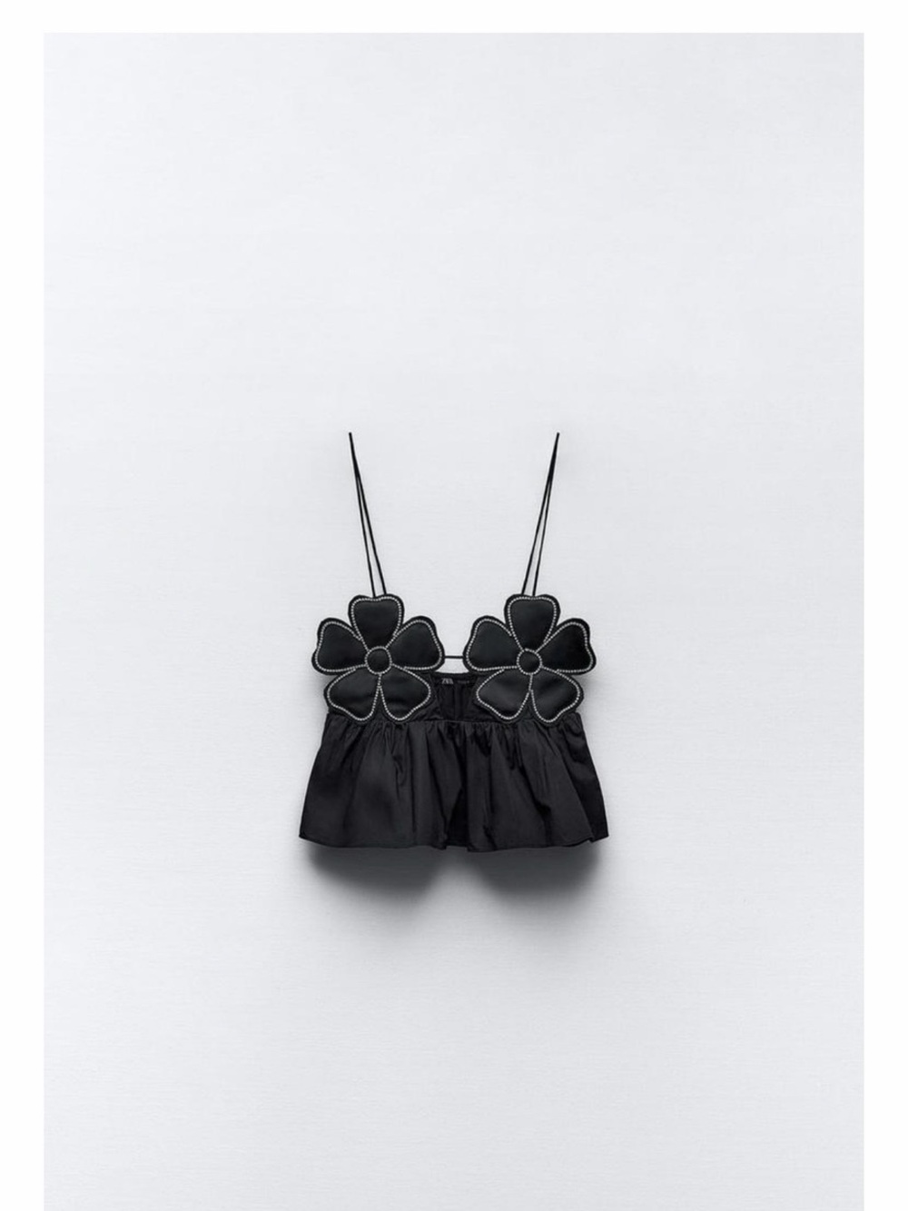 Zara Black floral top